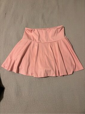 Women's Pink Flared Skater Skirt